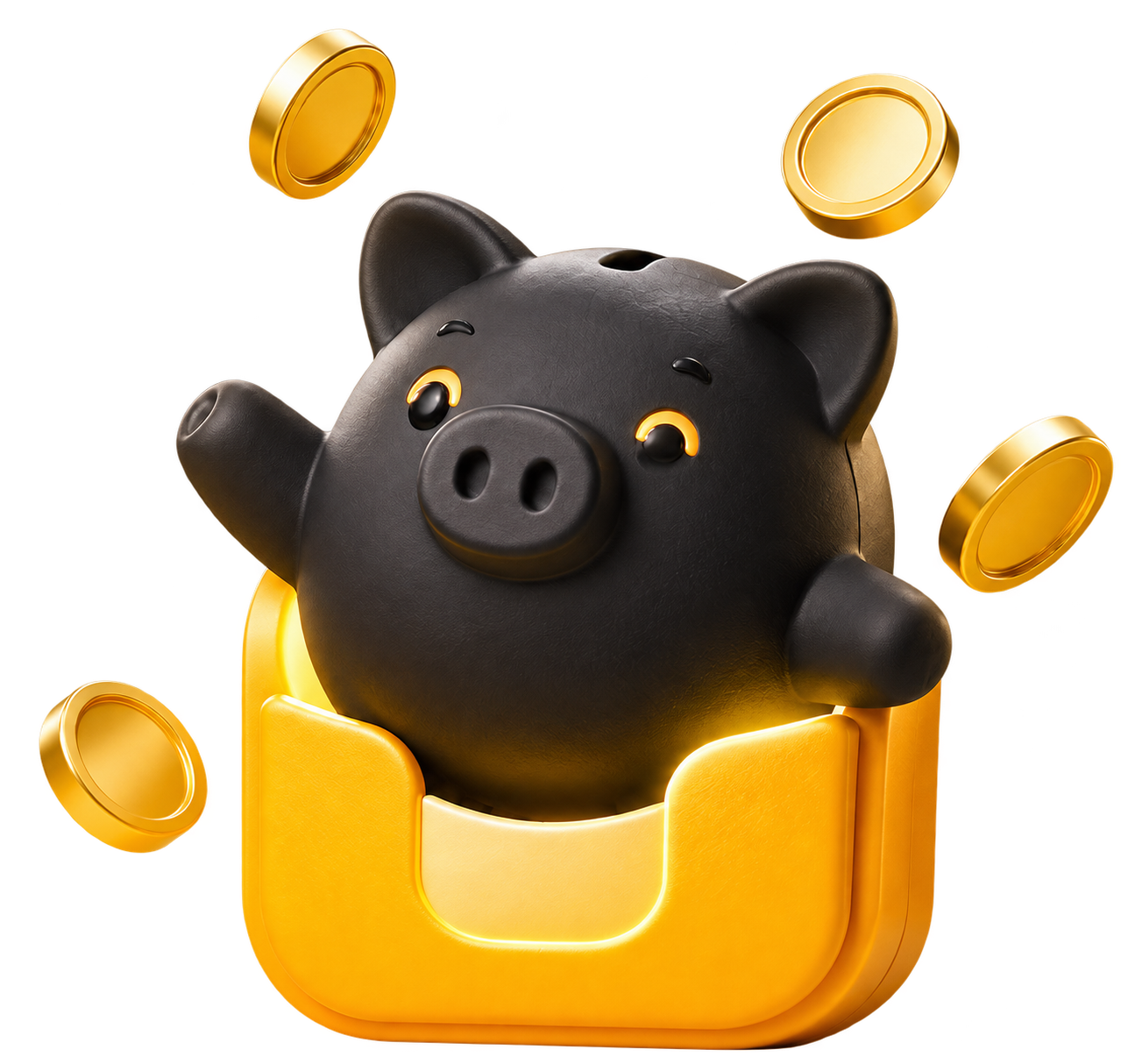 Копилка HabitWorth и монеты